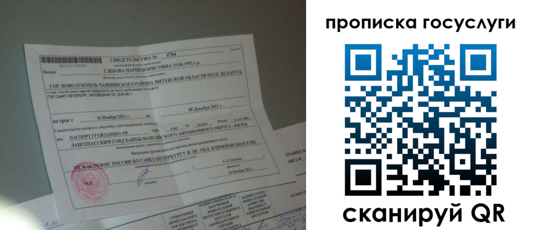 временная регистрация недорого в Острове